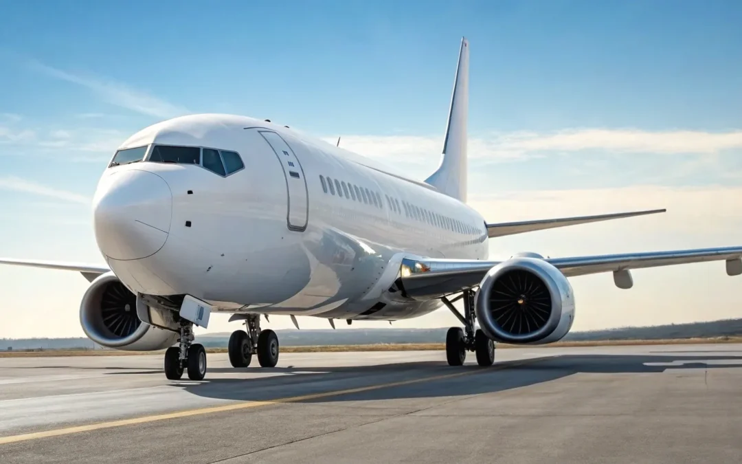 A Boeing 737 on a runway, part of finding the cheapest 737 type rating.